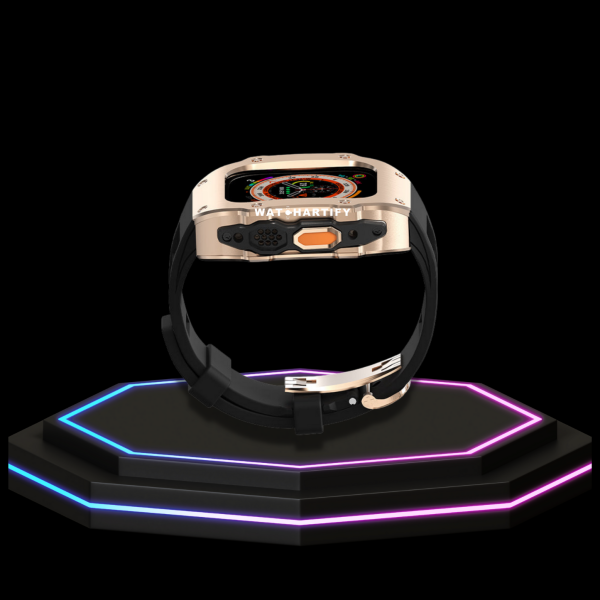 62 b182cacf deba 4db9 ba6e 99798a5f8013 Apple Watch Ultra Case 49MM - Pro Series Captain Golden | Midnight Black Rubber