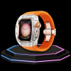 64 1 Apple Watch Case 45MM - CRYSTAL ROSE Series Radiant | Sunset Rubber