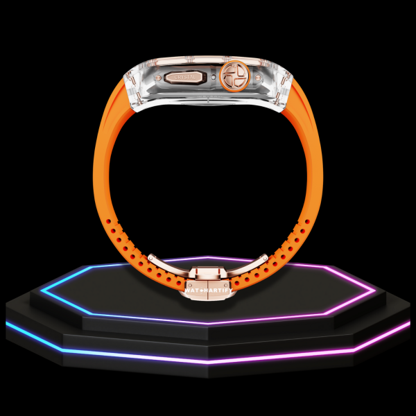67 Apple Watch Case 44MM - CRYSTAL ROSE Series Radiant | Sunset Rubber