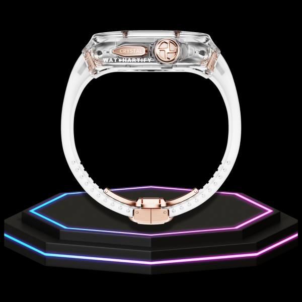 67 a847b9b3 b3d7 4dd8 be24 05e63512bd6c Apple Watch Ultra Case 49MM - CRYSTAL Pro Rose Gold Series Radiant | Crystal Frost Rubber