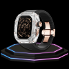 69 fdb534e9 4935 4079 840b 3d18bb78ada6 Apple Watch Ultra Case 49MM - CRYSTAL Pro Rose Gold Series Radiant | Midnight Black Rubber