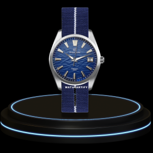 6 195af829 3b65 4ca7 bea3 ef20c11c3c07 SEIKO Mod Grand Seiko Collection Deep Blue Wood Dial NH35 Movement Blue Strap