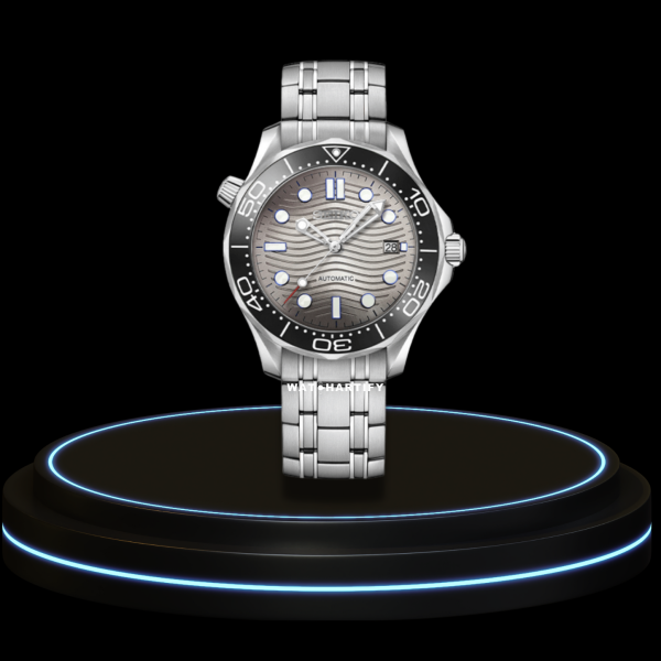 6 89e4fa91 59ef 4b29 81a0 8371ade85cf8 SEIKO Mod Speedmaster Collection Light Grey Dial NH35 Movement Silver Stainless Steel Strap