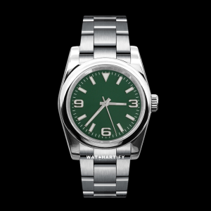 6 8e7ae46b 16d4 4775 a1f3 63db0dda8b6a Watchartify Series Datejust 369Number Green Face 36MM NH35 Movement Stainless Steel Strap