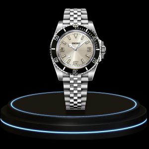 6 c71bc7fe 6b8b 4565 8b3d 7ffdbf13e898 SEIKO Mod Submariner Collection Champagne Dial Midnight Black Bezel NH35 Movement Silver Stainless Steel Strap