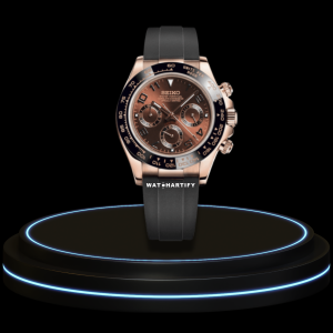6 dc434e17 aa76 4206 8330 8304f8bd8e1e SEIKO Mod Daytona Collection Rose Gold Brown Dial VK64 Caliber Hybrid Movement Midnight Black Strap