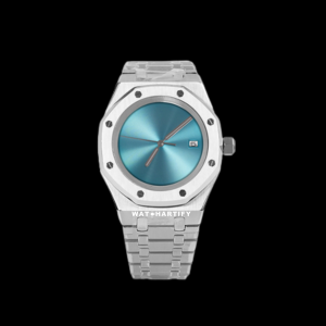 6 f5a9083b bf29 4798 aeac 62d0b4fcf503 Watchartify Series Royal OAK Solid Tiffany Blue Single Calendar Face 41MM NH35 Movement Stainless Steel Strap