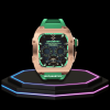73 aa100e41 420a 419a 97e0 b596a32e2e63 Apple Watch Case 44MM - TITAN Series Rose Gold Titanium | Green Rubber