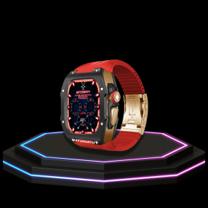73 dcc8cbb2 c51f 4284 ad98 ae323bb2eaf0 Apple Watch Ultra Case 49MM - TITAN Pro Series Royal Titan | Scarlet Red Rubber