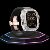 73 e2078c3b 952c 4176 9744 4596a2e0b7bb Apple Watch Ultra Case 49MM - CRYSTAL Pro Rose Gold Series Radiant | Midnight Black Rubber