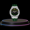 73 fd3d0155 21f5 4207 8c02 ae033fbc3cbb G-SHOCK Casio GA2100 | Silver Series Midnight Black Dial Rainbow Marker | Deep Green Rubber