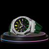 74 ee3e0c54 3c3e 4a20 b534 ebef9e546ec0 G-SHOCK Casio GA2100 | Silver Series Midnight Black Dial Rainbow Marker | Deep Green Rubber