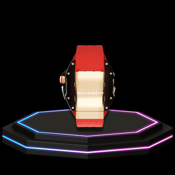 75 167fa945 ee33 4650 a1ec ec75ba37f018 Apple Watch Ultra Case 49MM - TITAN Pro Series Royal Titan | Scarlet Red Rubber