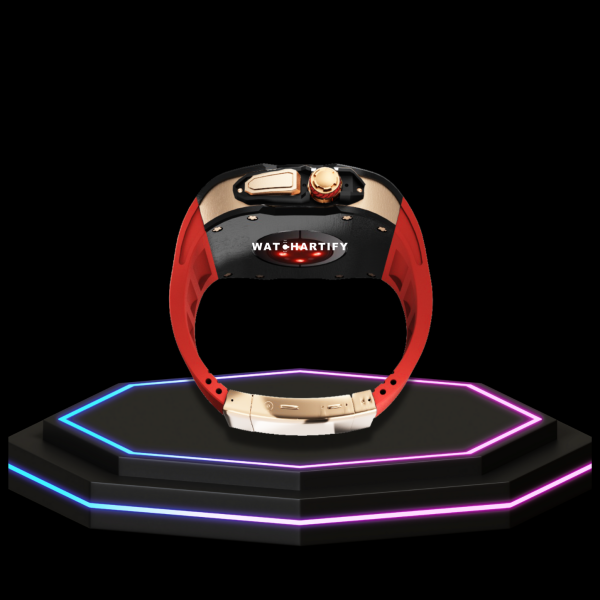 76 ced3e7df 9ec8 48e8 bd01 593e758ccf5e Apple Watch Ultra Case 49MM - TITAN Pro Series Royal Titan | Scarlet Red Rubber