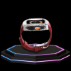 77 4c46394f 5564 4e34 b397 77d48a52b8f5 Apple Watch Ultra Case 49MM - Pro Series Captain Silver | Scarlet Red Rubber