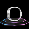 79 Apple Watch Case 44MM - TITANIUM CARBON Silver Series Titan | Snow White Rubber