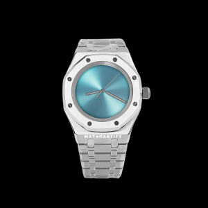 7 524b6753 e19b 4e80 9687 ec058cbdccb0 Watchartify Series Royal OAK Solid Tiffany Blue Face 41MM NH35 Movement Stainless Steel Strap