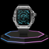 7 874f8eec 207e 41f9 beca 1193d0f42712 Apple Watch Ultra Case 49MM - CRYSTAL Pro Silver Series Eclipse | Midnight Black Rubber