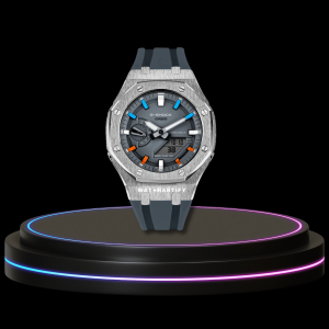83 0c50628b c75d 4ba7 9f08 888890228f19 G-SHOCK Casio GA2100 | Silver Series Grey Dial Rainbow Marker | Grey Rubber
