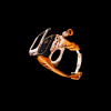 85 8ddabad0 8031 4613 a7a2 f07d334b1148 Apple Watch Case 44MM - TITAN Series Rose Gold Titanium | Sunset Orange Rubber