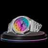 88 b0ec8989 3d2a 4703 be0f 6b47f580bf8b G-SHOCK Casio GA2100 | Silver Series Rainbow Surface Dial | Silver Stainless Steel Strap