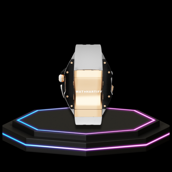 89 Apple Watch Ultra Case 49MM - TITAN Pro Series Royal Titan | Snow White Rubber