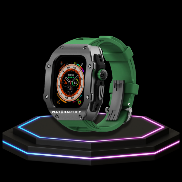 8 28c2b752 9145 4e46 ba96 b4f2a16dbd3f Apple Watch Ultra Case 49MM - Pro Series Captain Dark | Forest Green Rubber