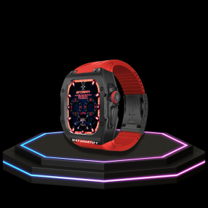 8 39e79e64 5ada 42b0 aed1 d857c22485f3 Apple Watch Ultra Case 49MM - TITAN Pro Series Dark Titan | Scarlet Red Rubber