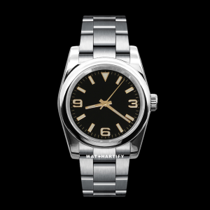 8 811716a5 f617 4a11 8aa3 e47fc8db03e3 Watchartify Series Datejust Rose Gold 369Number Dark Face 36MM NH35 Movement Stainless Steel Strap