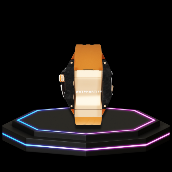 Apple Watch Ultra Case 49MM - TITAN Pro Series Luxury Royal Titan | Sunset Orange Rubber