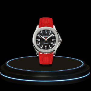 9 47e416bf 74be 4f7f aa31 1cc5d6a2652e SEIKO Aquanaut Mod Collection Midnight Black Dial NH35 Movement Red Strap