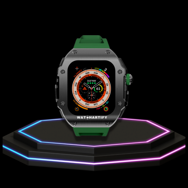 9 b00dddea 2fb7 4e6f 9dce 19a111861cdb Apple Watch Ultra Case 49MM - Pro Series Captain Dark | Forest Green Rubber