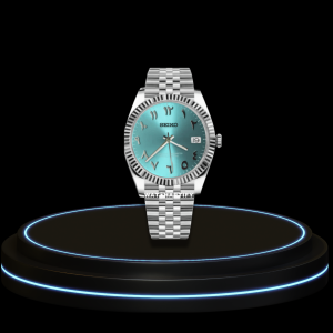 9 d7e614ba ddce 4d7d 8644 e83a1f4f9b65 SEIKO Mod Datejust Collection Tiffany Blue Dial NH35 Automatic Movement Silver Stainless Steel Strap