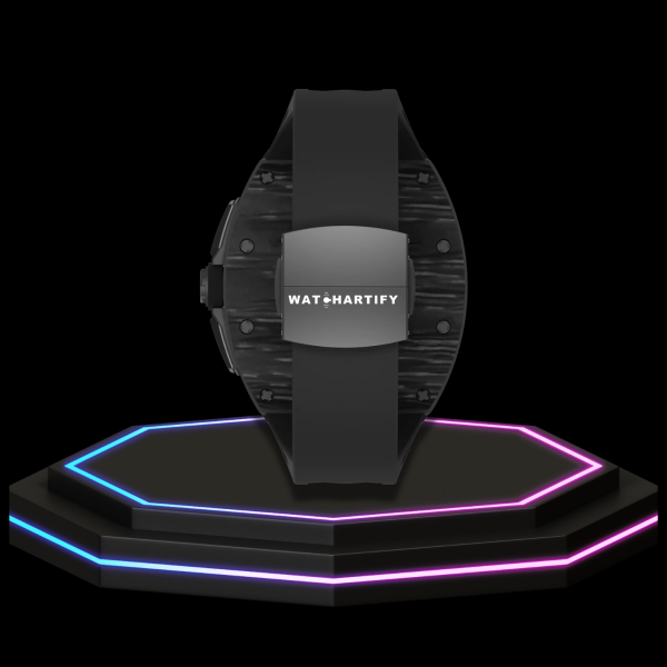 9 dd9fc44b e9d0 477f a375 57cbd4c7294c Apple Watch Case 45MM - TITANIUM CARBON Silver Series Black Panther | Midnight Rubber
