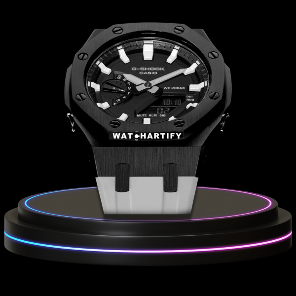 g shock classic collection mod silver with black face piano white time marker white rubber 2 g shock classic collection mod silver with black face piano white time marker white rubber 2