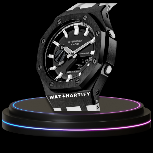 g shock classic collection mod silver with black face piano white time marker white rubber 3 g shock classic collection mod silver with black face piano white time marker white rubber 3