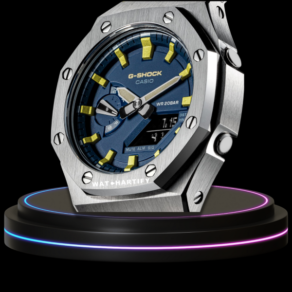 g shock classic collection mod silver with blue face yellow strap yellow time marker watchartify 3 g shock classic collection mod silver with blue face yellow strap yellow time marker watchartify 3