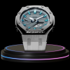 g shock classic collection mod silver with gray face cerulean blue time marker 2 g shock classic collection mod silver with gray face cerulean blue time marker 2