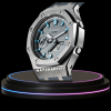 g shock classic collection mod silver with gray face grayrubber ice blue time marker 3 g shock classic collection mod silver with gray face grayrubber ice blue time marker 3
