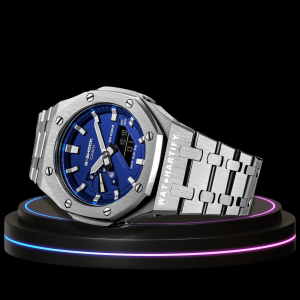 g shock classic collection mod silver with light blue face silver time marker steel strap g shock classic collection mod silver with light blue face silver time marker steel strap