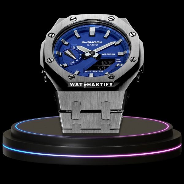 g shock classic collection mod silver with light blue face silver time marker steel strap 2 g shock classic collection mod silver with light blue face silver time marker steel strap 2