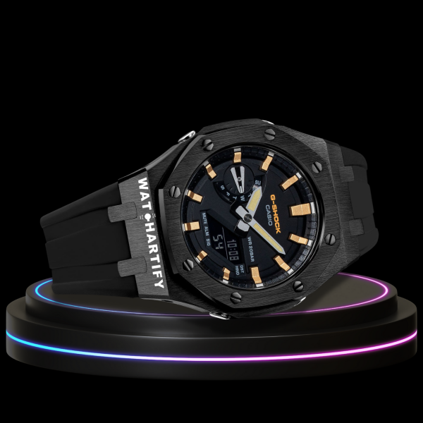 g shock classic collection mod with black face rose gold time marker black rubber g shock classic collection mod with black face rose gold time marker black rubber