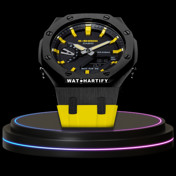 g shock classic collection mod yellow rubber black case black face yellow time marker 2 g shock classic collection mod yellow rubber black case black face yellow time marker 2