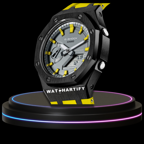 g shock classic collection mod yellow rubber black case gray face yellow time marker 3 g shock classic collection mod yellow rubber black case gray face yellow time marker 3