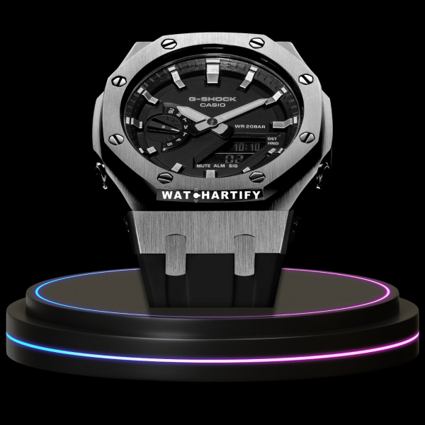 g shock ga 2100 1a classic collection mod silver with black face 2 g shock ga 2100 1a classic collection mod silver with black face 2