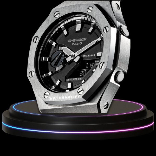 g shock ga 2100 1a classic collection mod silver with black face 3 g shock ga 2100 1a classic collection mod silver with black face 3