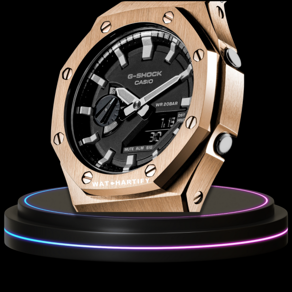 g shock ga 2100 1a royal rose gold collection mod rose gold with black face 3 g shock ga 2100 1a royal rose gold collection mod rose gold with black face 3