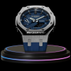 g shock ga 2110et 2a classic collection mod silver with blue face 2