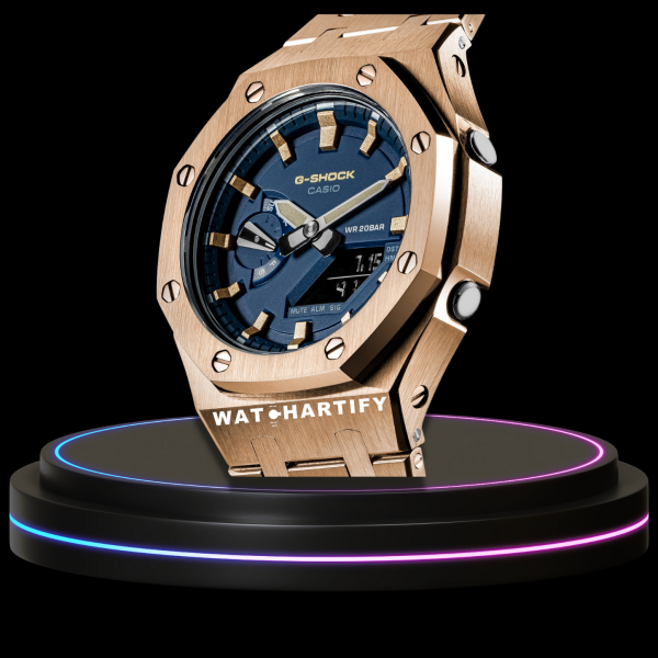 g shock royal rose gold collection mod rose gold with blue face 3 g shock royal rose gold collection mod rose gold with blue face 3