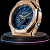 g shock royal rose gold collection mod rose gold with blue face metal strap ocean time marker 3 g shock royal rose gold collection mod rose gold with blue face metal strap ocean time marker 3